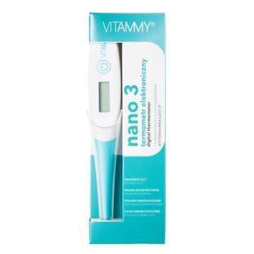 TERMOMETR VITAMMY NANO 3 ELASTYCZNA KOŃCÓWKA ALARM