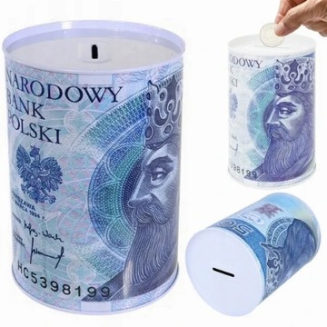 МЕТАЛЛИЧЕСКАЯ КОРОБКА-КОПИЛКА, ЭКОНОМИЯ ДЕНЬГ, НЕОТКРЫТАЯ ПРОЧНАЯ БАНКА