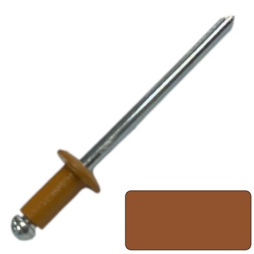 ЗАКЛЕПКИ 4X8мм - ЦВЕТ RAL8001 - 1000 ШТ.