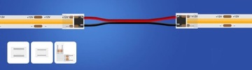 Светодиодная лента COB 1м 7Вт 12В IP20 320LED Непрерывная линия света Экономичная Мощная