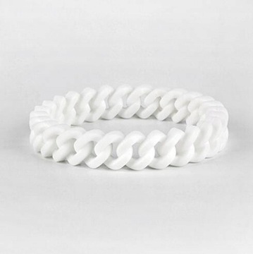 Mix Color Rubber Charm Band Men Women Bangles