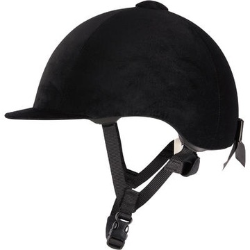 Kask jeździecki 140 aksamit