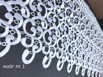 GIPIURA, KORONKA 30cm do firan obrusów NA METRY
