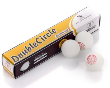 МЯЧИ ДЛЯ НАСТОЛЬНОГО ТЕННИСА ДВОЙНЫЕ КРУГЛЫЕ 6 шт. белые.