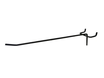 HAK POJEDYNCZY SPACE SHOP SLATWALL CZARNY 25 CM