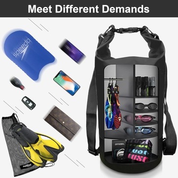 ВОДОНЕПРОНИЦАЕМАЯ СУХАЯ СУМКА ARTEESOL 10 Л ДЛЯ ВОДНОГО КАЯКА + ЧЕХОЛ ДЛЯ ТЕЛЕФОНА