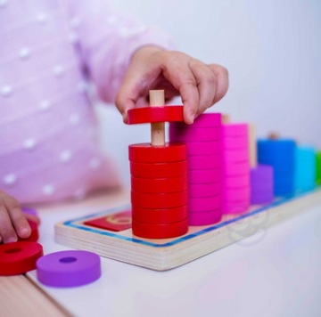 Пазл Обучение счету и цветам Монтессори 54 детали