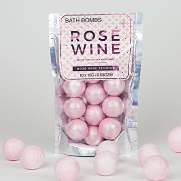 Kule do kąpieli Rose Różowe Wino Prezent dla Niej