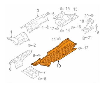 KRYT PODVOZKU FORD FUSION 13- DG9Z9911782B LEVÝ