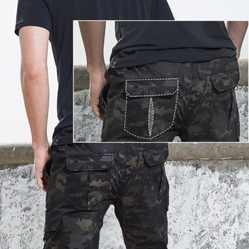 Męskie spodnie typu streetwear Casual spodnie hip