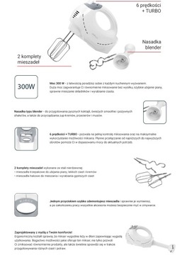 Ручной миксер Optimum RK 0244 400 Вт белый