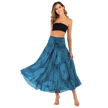 Эйри длинная макси -юбка для женских кубиков бохо