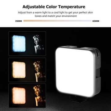 Andoer W64 Mini Clip-on LED Video Light Mobile