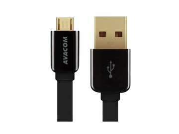 USB-кабель Avacom (2.0), USB A M — 1,2 м, черный