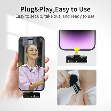 БЕСПРОВОДНОЙ МИКРОФОН LARK C1 DUO НА ЗАЖИМЕ ДЛЯ IPHONE HOLYLAND