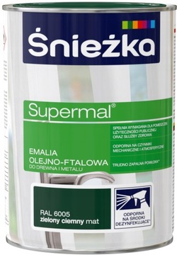 Farba olejno-ftalowa Zielony ciemny RAL6005 mat 0,8