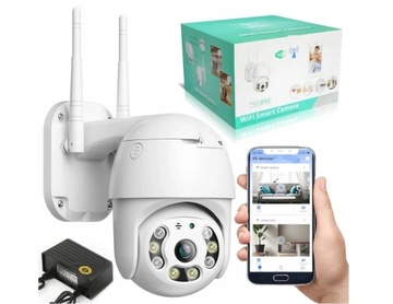 KAMERA WIFI IP SMART OBROTOWA FULL HD 2MP MONITORING 1080p ZOOM 4x DETEKCJA