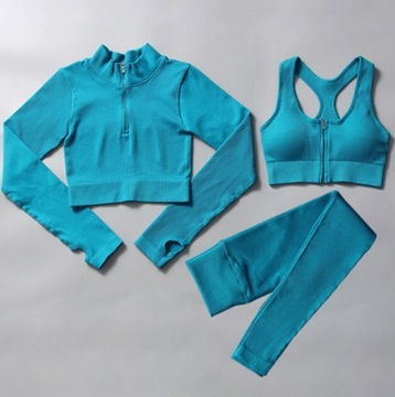 СПОРТИВНЫЙ КОМПЛЕКТ ЖЕНСКИЙ ДЛЯ ЗАНЯТИЙ В ЗАЛЕ 3в1