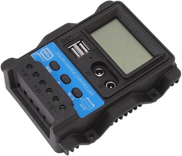 Dual USB Auto Solar Charge Controller Wywietlacz