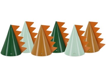 БУМАЖНЫЕ ШЛЯПКИ ДИНОЗАВРЫ - 6 ШТ - 6568