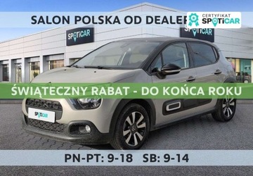 Citroen C3 III Hatchback Facelifting 1.2 PureTech 83KM 2023 Citroen C3 1.2 PureTech Shine SalonPL FVat Zadbany Niski Przebieg Od Reki