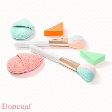 Donegal Спонж для снятия макияжа и ухода за лицом с кармашком, 1 шт.