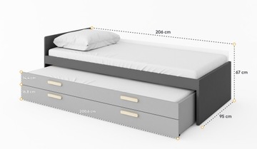 ŁÓŻKO DO POKOJU MŁODZIEŻOWEGO