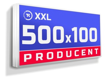 Kaseton reklamowy LED XXL 500x100cm
