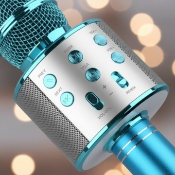 Мікрофон бездротовий караоке BLUETOOTH USB колонка для дітей портативний