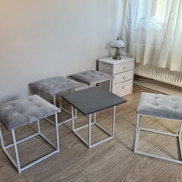 Пуф 5в1 - 4 табурета + стол