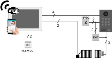 Комплект видеодомофона Wi-Fi M11B-X + S12D Приложение VIDOS X Android IOS