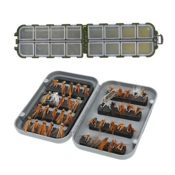 40 sztuk Fly Fishing Flys Set Asortyment pudełek na muchy