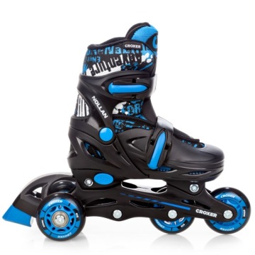 Роликовые коньки Роликовые коньки Регулируемые колеса 4в1 Croxer Nollan 34-37 со светодиодной подсветкой