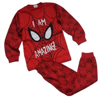 Supermini piżamka komplet 116 6 lat SPIDERMAN piekne kolory bawełna Marvel