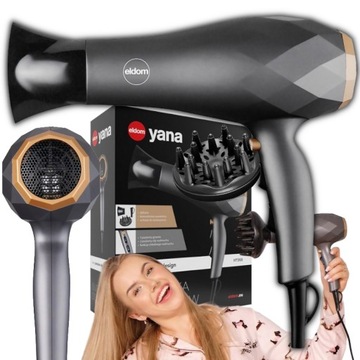 SUSZARKA DO WŁOSÓW DYFUZOR 2200W 2W1 KONCENTRATOR FUNKCJA JONIZACJI