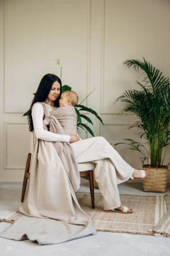Плетеный шарф LennyLamb - Little Herringbone Almond 3,6м.