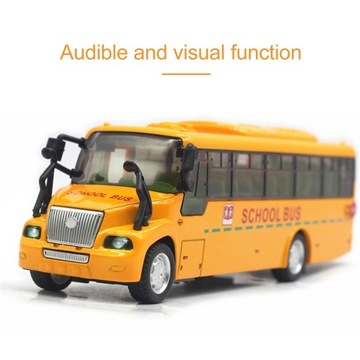 Модель школьного автобуса желтого цвета, отлитая под давлением