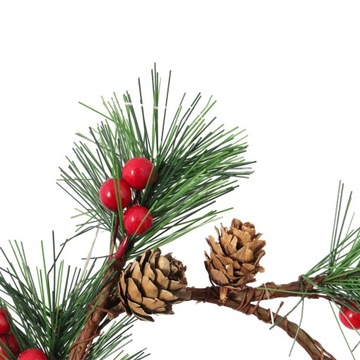 Рябиновый венок с шишками, 16 см.