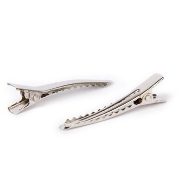 50X SPINKI DO WŁOSÓW METALOWY KROKODYL ALIGATOR W/