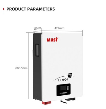 ДОЛЖЕН 5 кВтч BMS аккумулятор 100Ач 51,2В