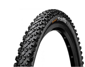 Opona MTB CONTINENTAL TRAFFIC II 26x1,9 czarna drut 820g