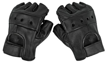 Rękawice rękawiczki Skórzane Rowerowe Mil-Tec Biker Leather Bez Palców XL