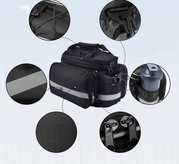 Сумка на багажник велосипеда WATERPROOF 30л ZR36