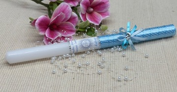 СВЕЧА ДЛЯ ПРИЧАСТИЯ ИМЯ ДАТА