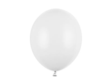 Balony Strong 30cm Pastel Pure White 100 szt. białe Komunia Ślub Party Deco