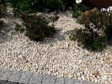 Польская крупа садовый гравий БЕЛАЯ МАРИАННА 8-16 10 кг Камни для кладбища