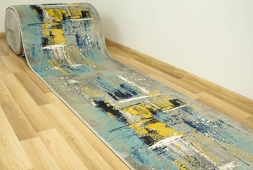 КОВЕР ДЛЯ ПРИХОЖЕЙ СЕРЫЙ БИРЮЗОВЫЙ ВИКТОРИЯ ширина 80 см