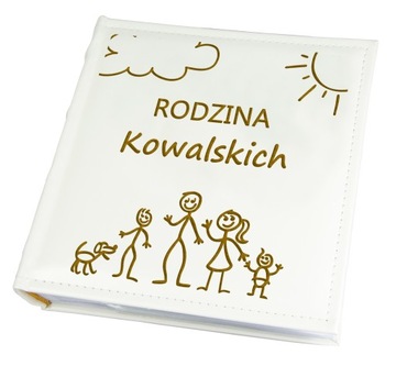 ALBUM RODZINNY NA ZDJĘCIA Z GRAWEREM Z NAPISAMI