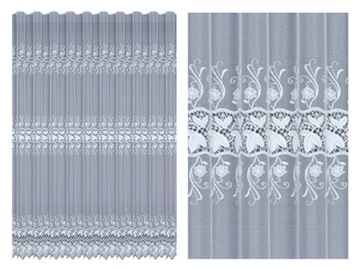firanki SALONOWE tasma 400x250 240 235 kryształki