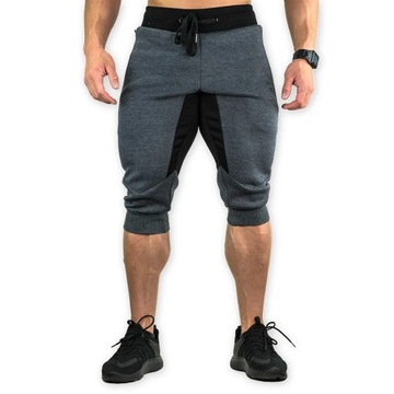 Men's Cotton Casual shorts 3/4 Jogger Capri Pants